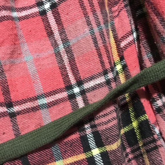 Old Navy โฆ Army Green & Pink Plaid Utility Coat (S) - Picture 5 of 9